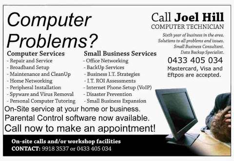 Photo: Joel Hill Computer Services Photo: Joel Hill Computer Services